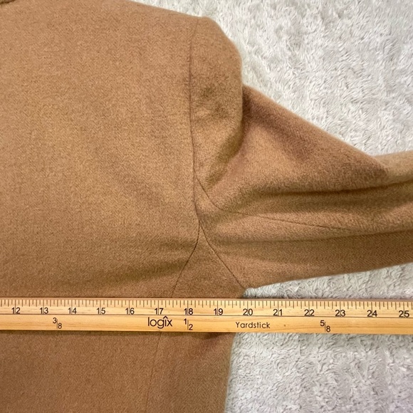 Brooks Brothers Tan Womens Camel Hair Wool Blazer Sz 8 Button Career Office Work - Picture 14 of 15